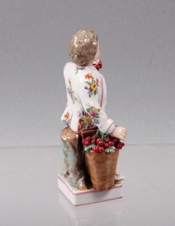 FIGURIN, porslin, meissen, 1800/1900-tal.