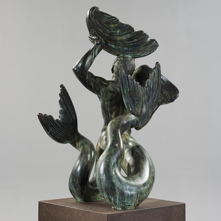 Carl Milles, Triton carrying seashells.