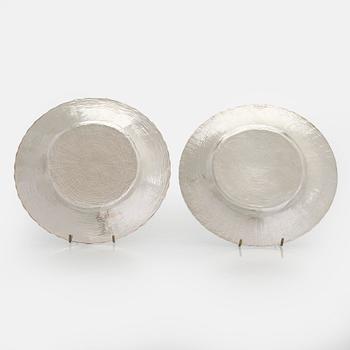 Tapio Wirkkala, Fat, 2 st, silver, TW 140, Kultakeskus, Tavastehus 1975 och 1979.