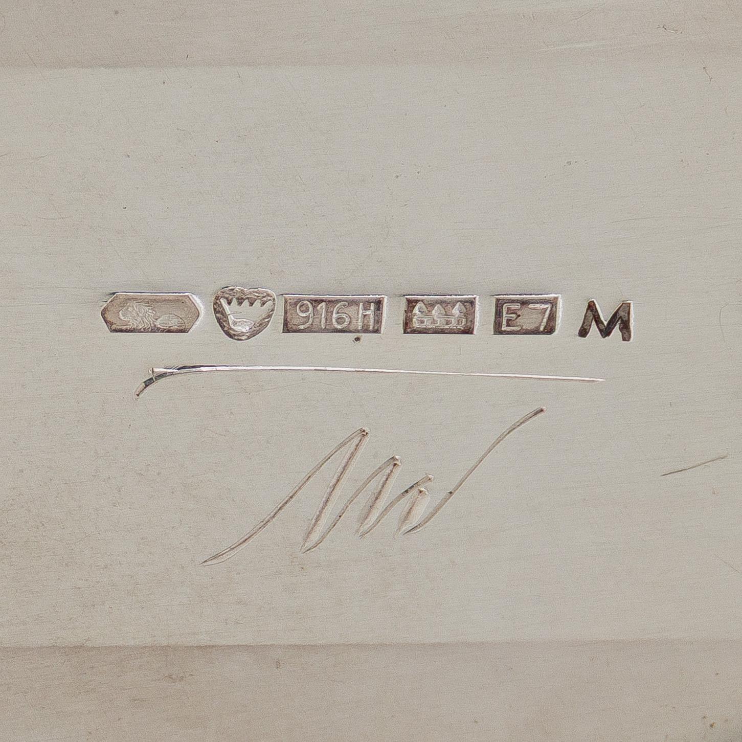 Tapio Wirkkala, Vas, silver (916), TW 42, Kultakeskus, Tavastehus 1958.