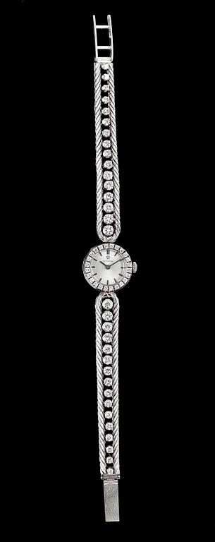 LADIES WRIST WATCH, Omega, brilliant cut diamonds, tot. app. 2.50 cts.