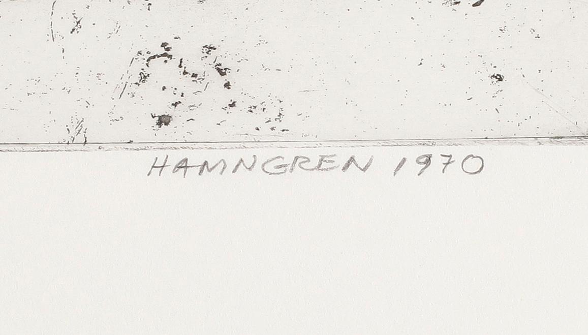 HANS HAMNGREN, färgetsning, signerad och numrerad 24/35, daterad 1970.