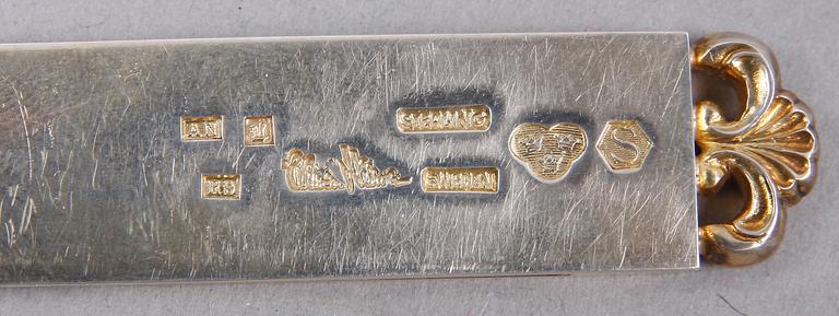 PARTI SILVER, 3 delar, sterling, Wiven Nilsson, Lund, 1967-75. Ca 120 g.