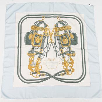 HERMÈS Two Silk Scarfs.