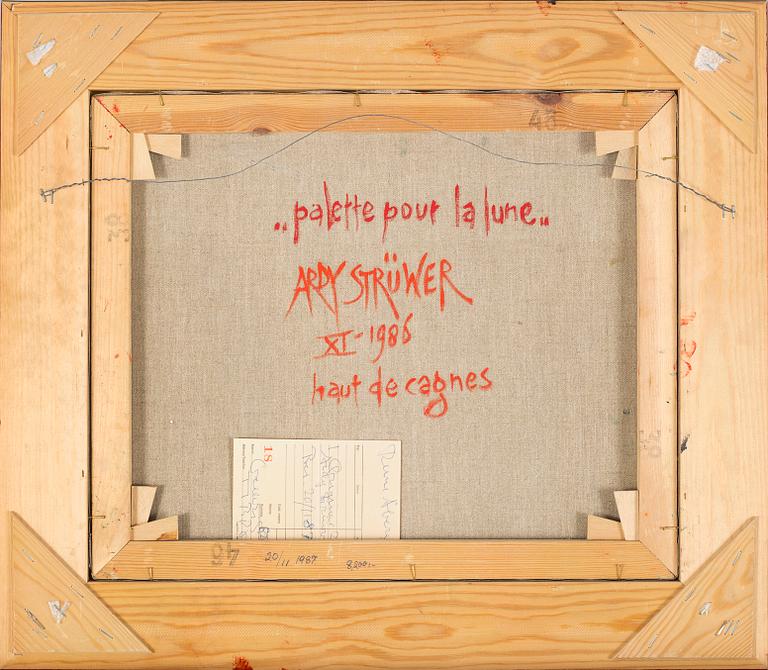 ARDY STRÜWER, olja på duk, signerad, daterad à tergo 1986.