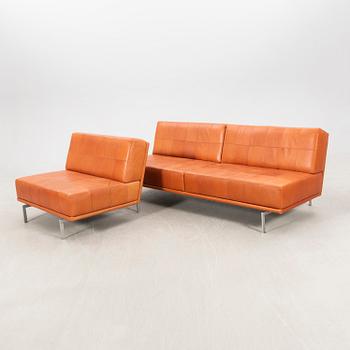 Ulla Christiansson modular sofa, 2 pieces, "Look", for Norell Möbler.