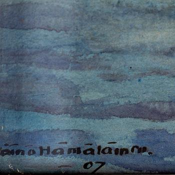 VÄINÖ HÄMÄLÄINEN, watercolour, signed Väinö Hämäläinen and dated -07.