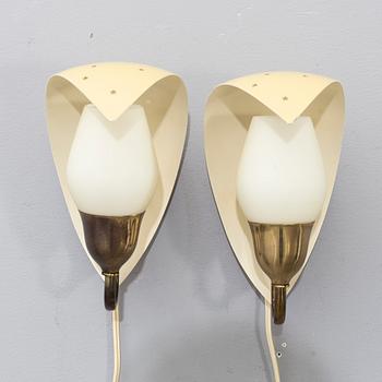 A PAIR OF WALL LAMPS, second half of the 20th century.