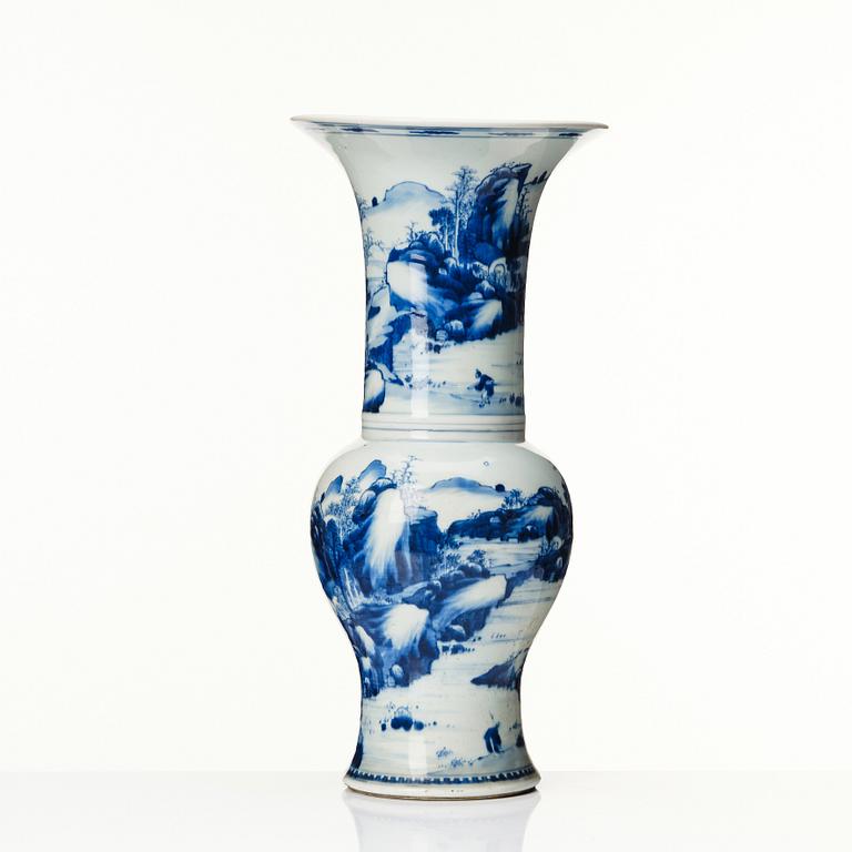 Vas, porslin. Kina, Qingdynastin, Kangxi (1662-1722).