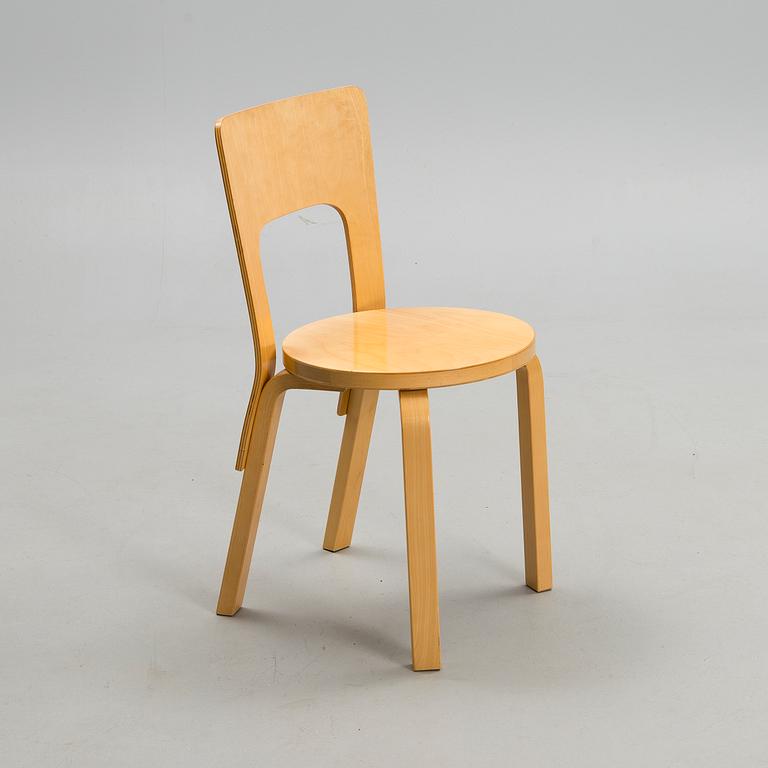 ALVAR AALTO, tuoli, malli 66, Artek, 1900-luvun loppu.