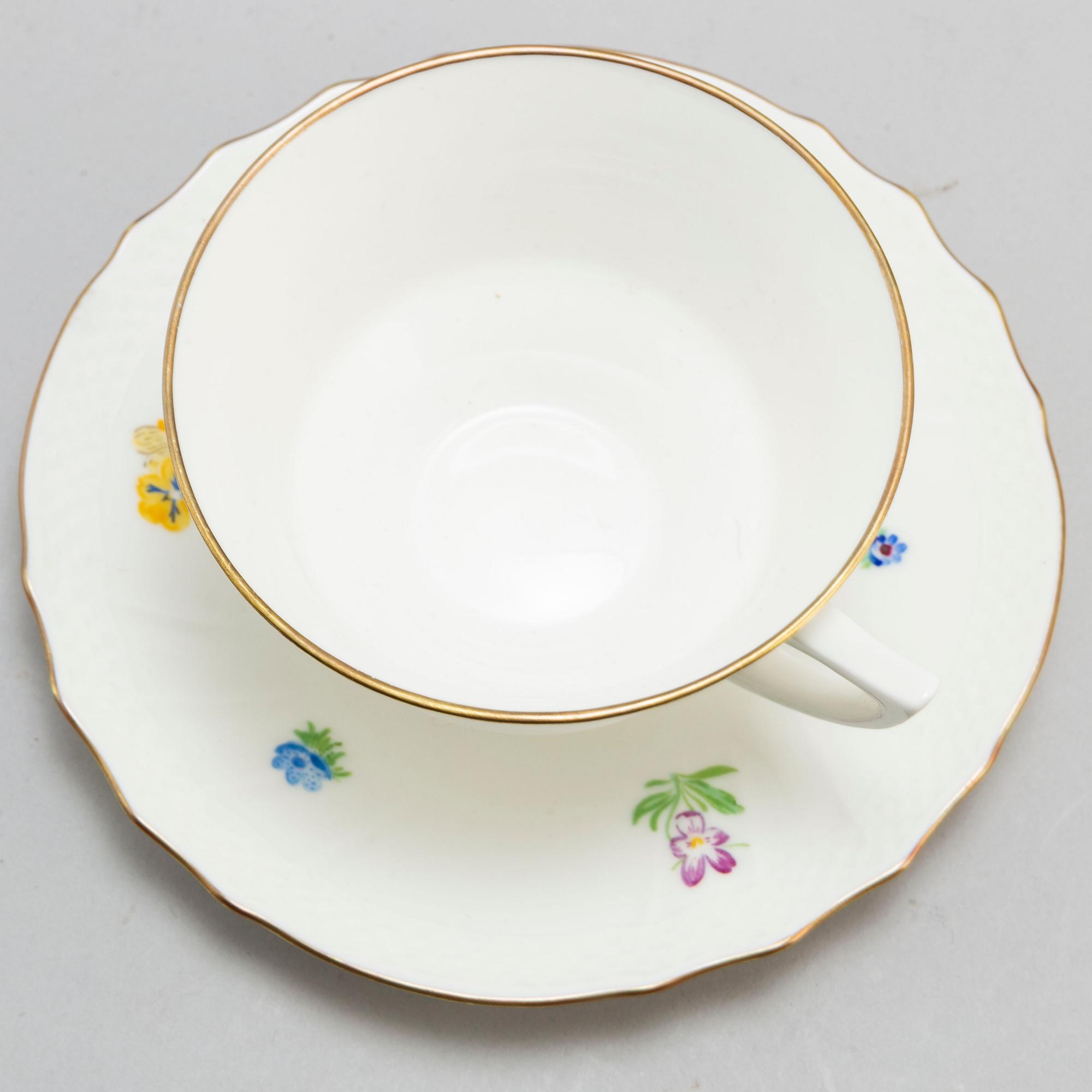 a set of 12 'Poem' teacups by Gustavsberg.