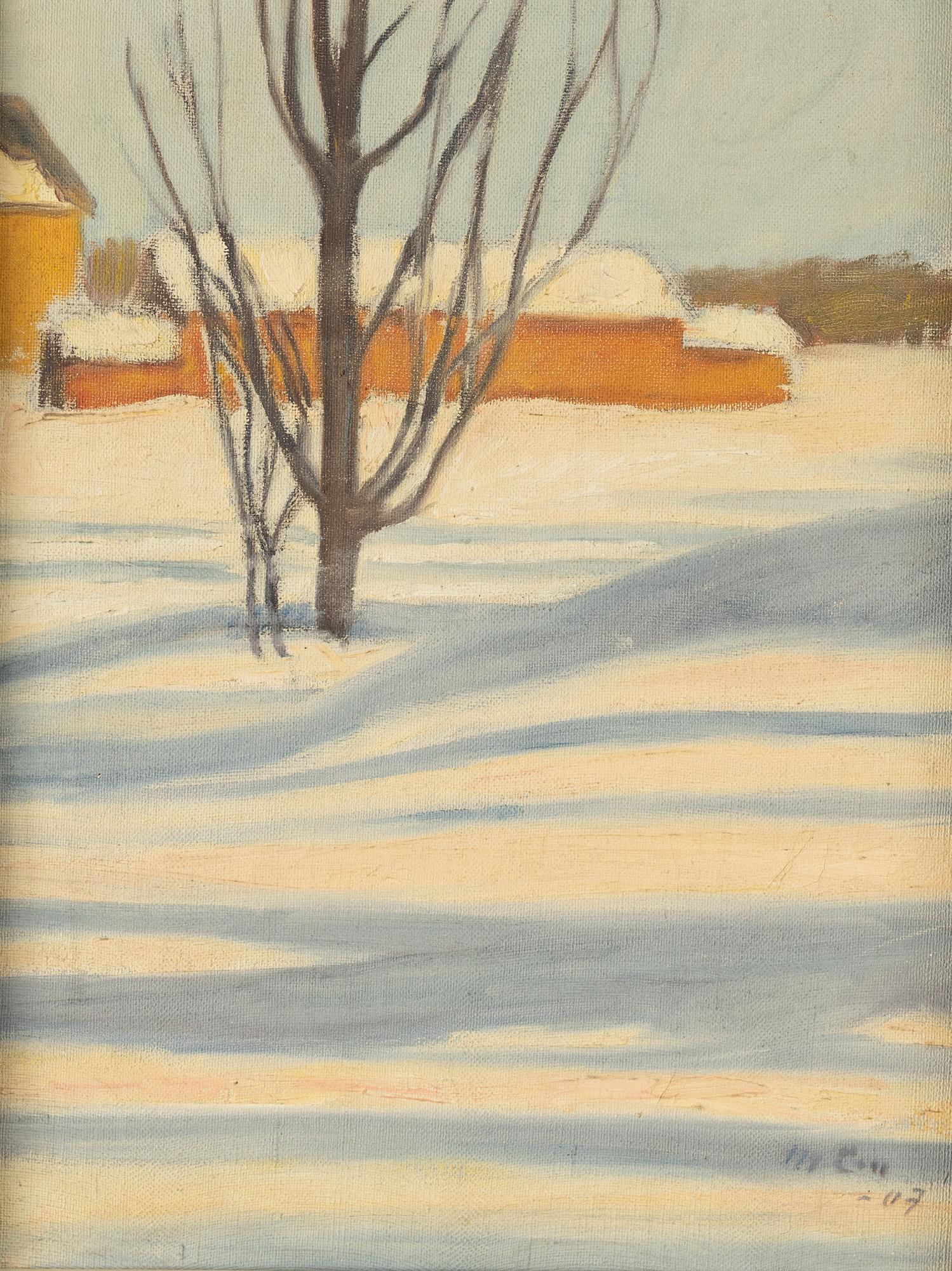 Marcus Collin, oil on canvas, signed and dated 1907.