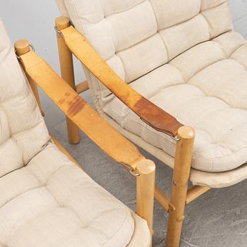 Bror Boje, fåtöljer, ett par, "Junker", Dux.