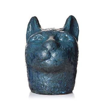 181. Dagmar Norell, a glazed ceramic sculpture of a feline, probably 1950s-60s.