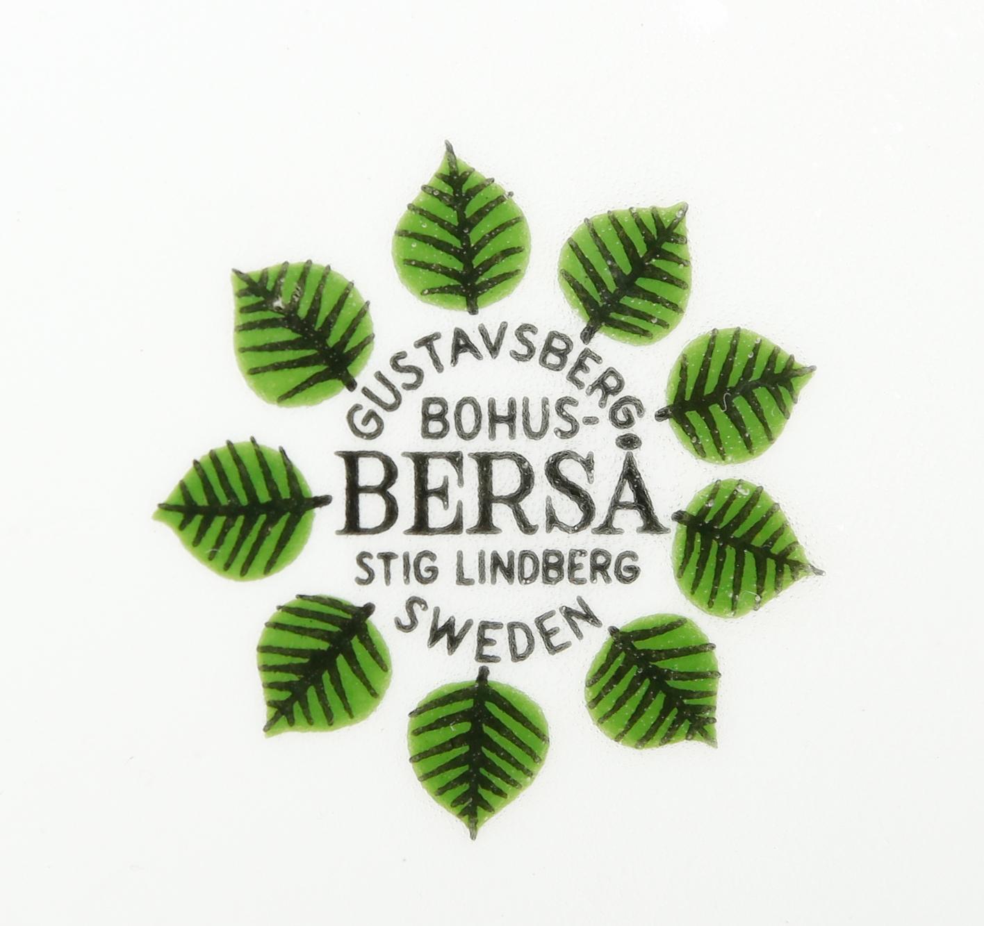 SERVISDELAR, 15 delar, flintgods, "Berså", Stig Lindberg, Gustavsberg.