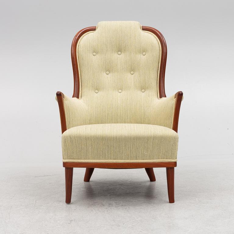 Carl Malmsten, fåtölj, "Vår fru", AB O.H. Sjögren Stoppmöbler, Tranås.