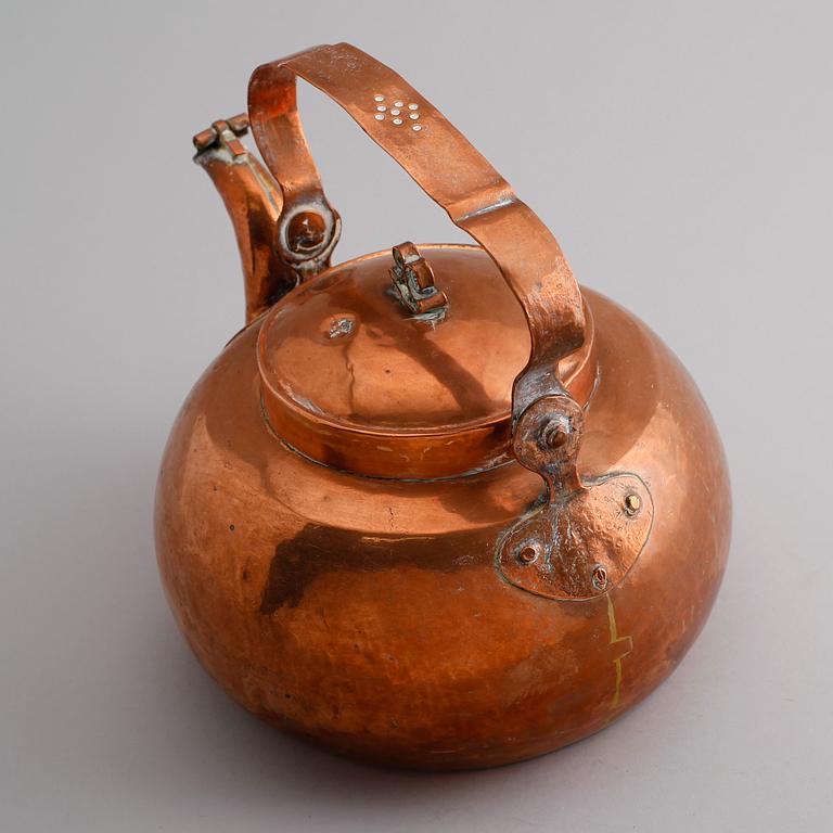 KAFFEPANNA, koppar, 1700-/1800-tal.