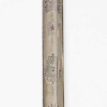 Sabel svensk, m/1915 för sjöofficer, med balja.