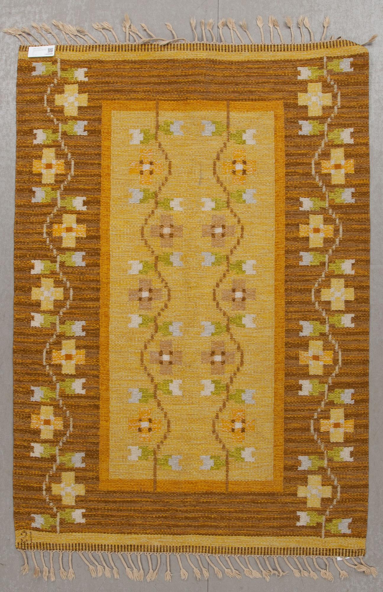 MATTA, rölakan, signerad IS (Ingegerd Silow). 200 x 140 cm.