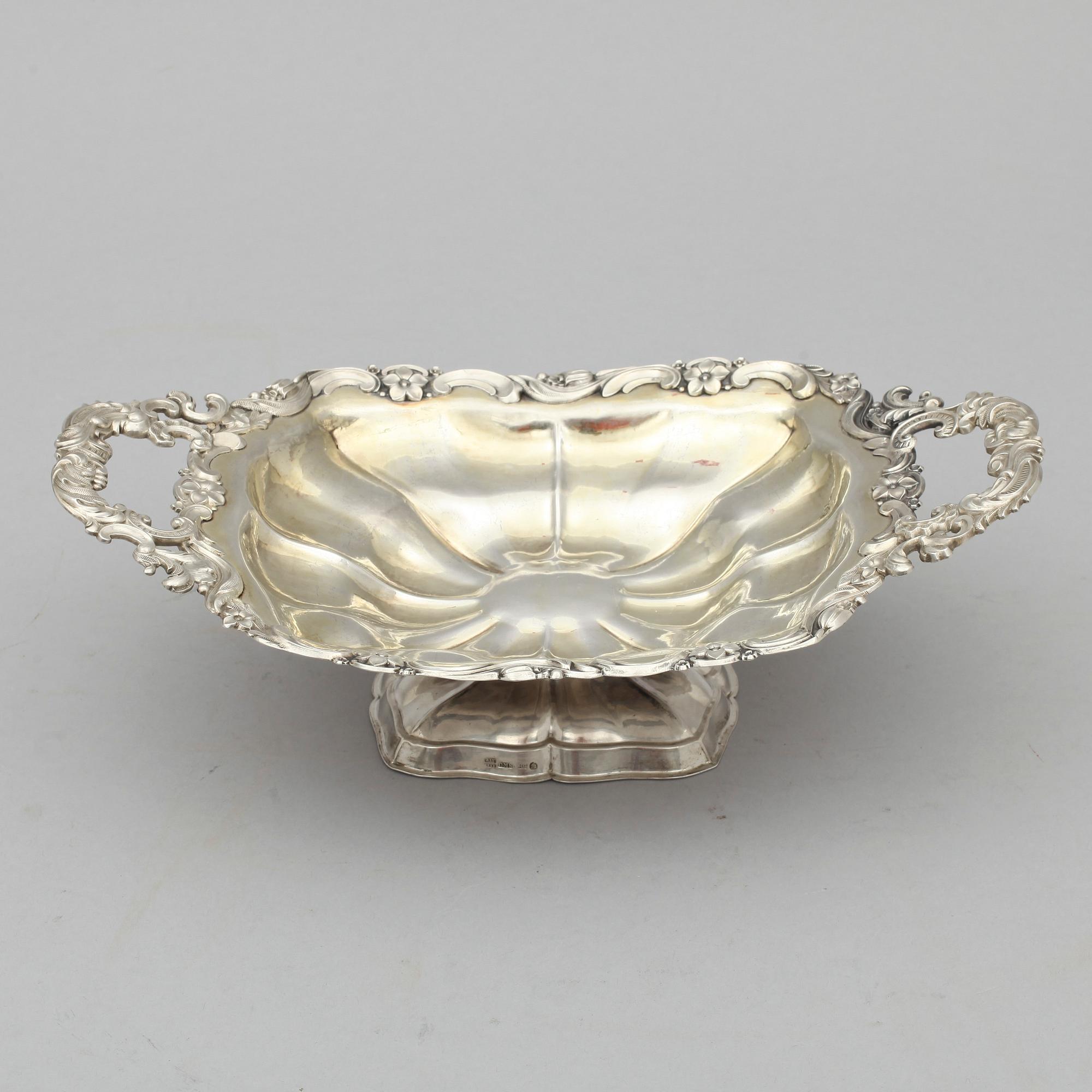 SKÅL på FOT, silver, Carl Magnus Stahle, nyrokoko, 1800-talets mitt, St Petersburg. Ca 260gr.