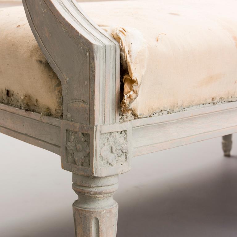 GUSTAVIANSK SOFFA, Stockholmsarbete, 1700-talets slut, Sverige.