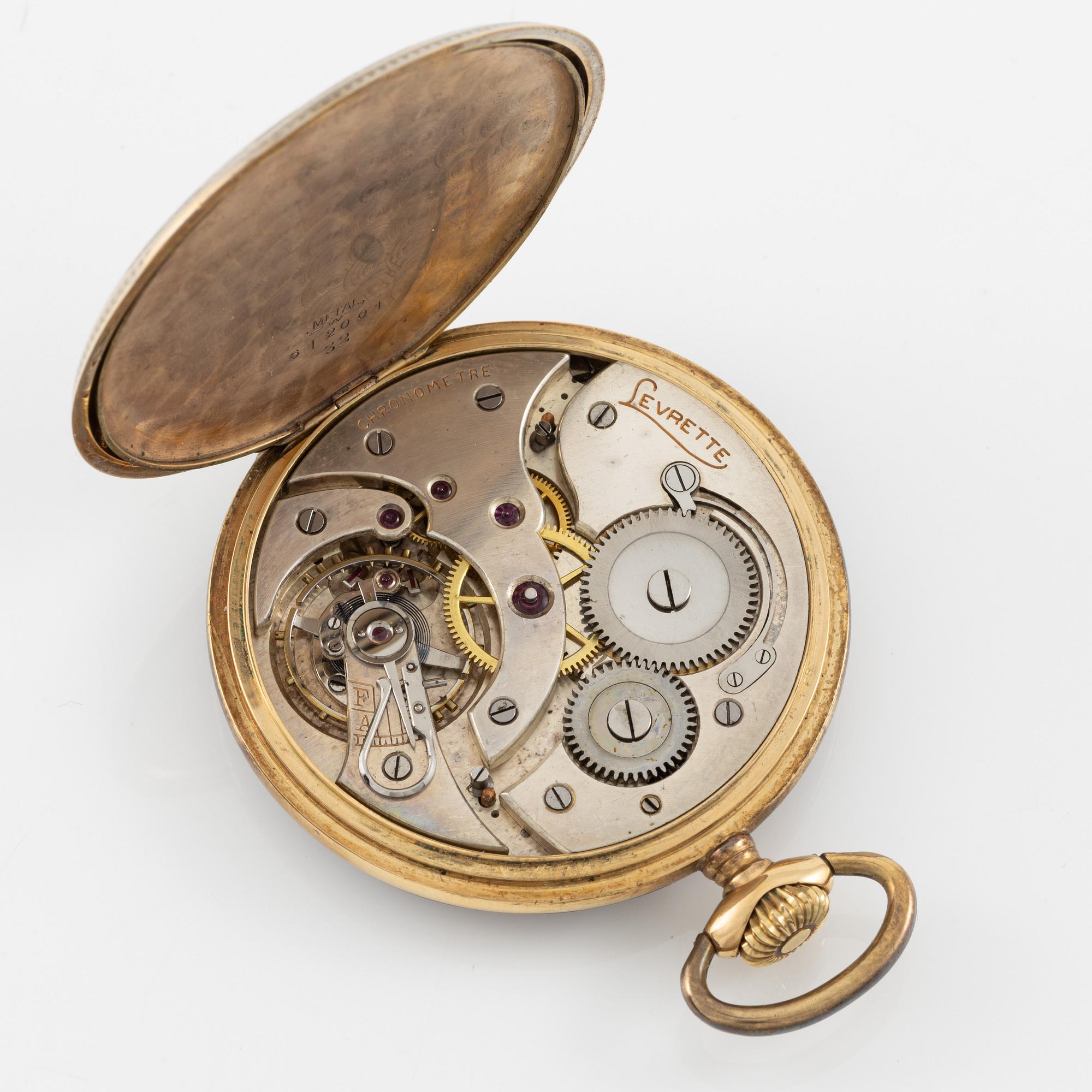 Fickur, 14K, Levrette, 47 mm.