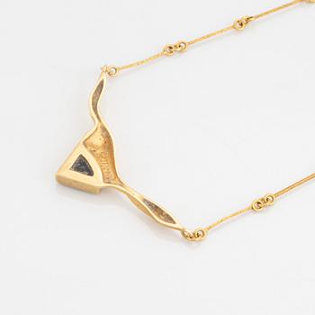 Björn Weckström, An 18K gold Lapponia necklace "Kalypso" with an opal triplette.