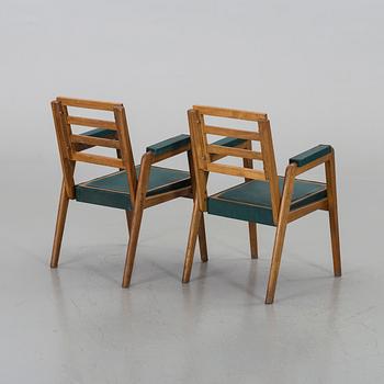 A PAIR OF ARMCHAIR, MID 20TH CENTURY,