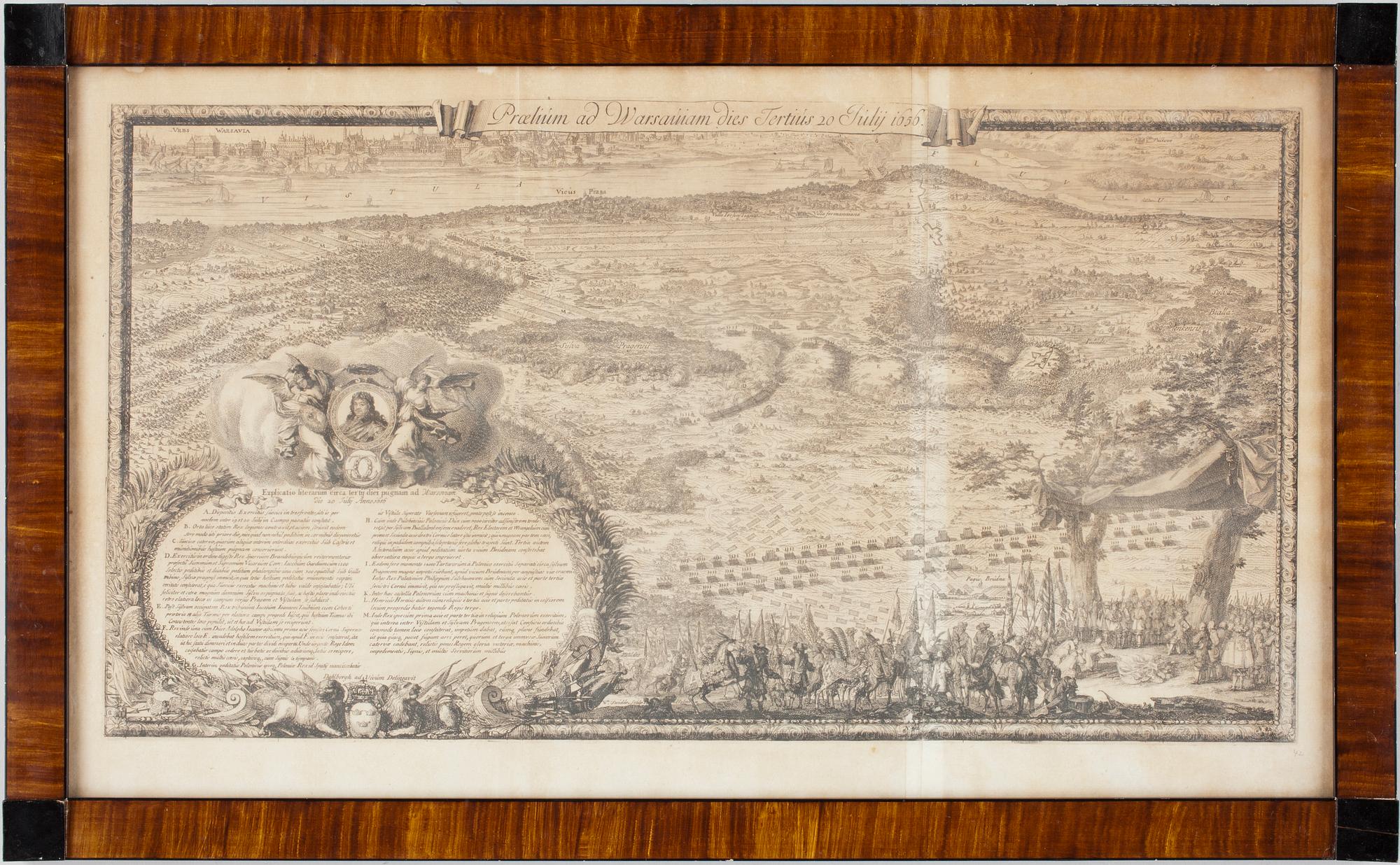 KARTA, gravyr, Erik Dahlberg, 1656.