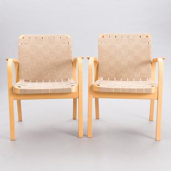 ALVAR AALTO, nojatuoleja, 4 kpl, malli 45, Artek, 1900-luvun loppu.