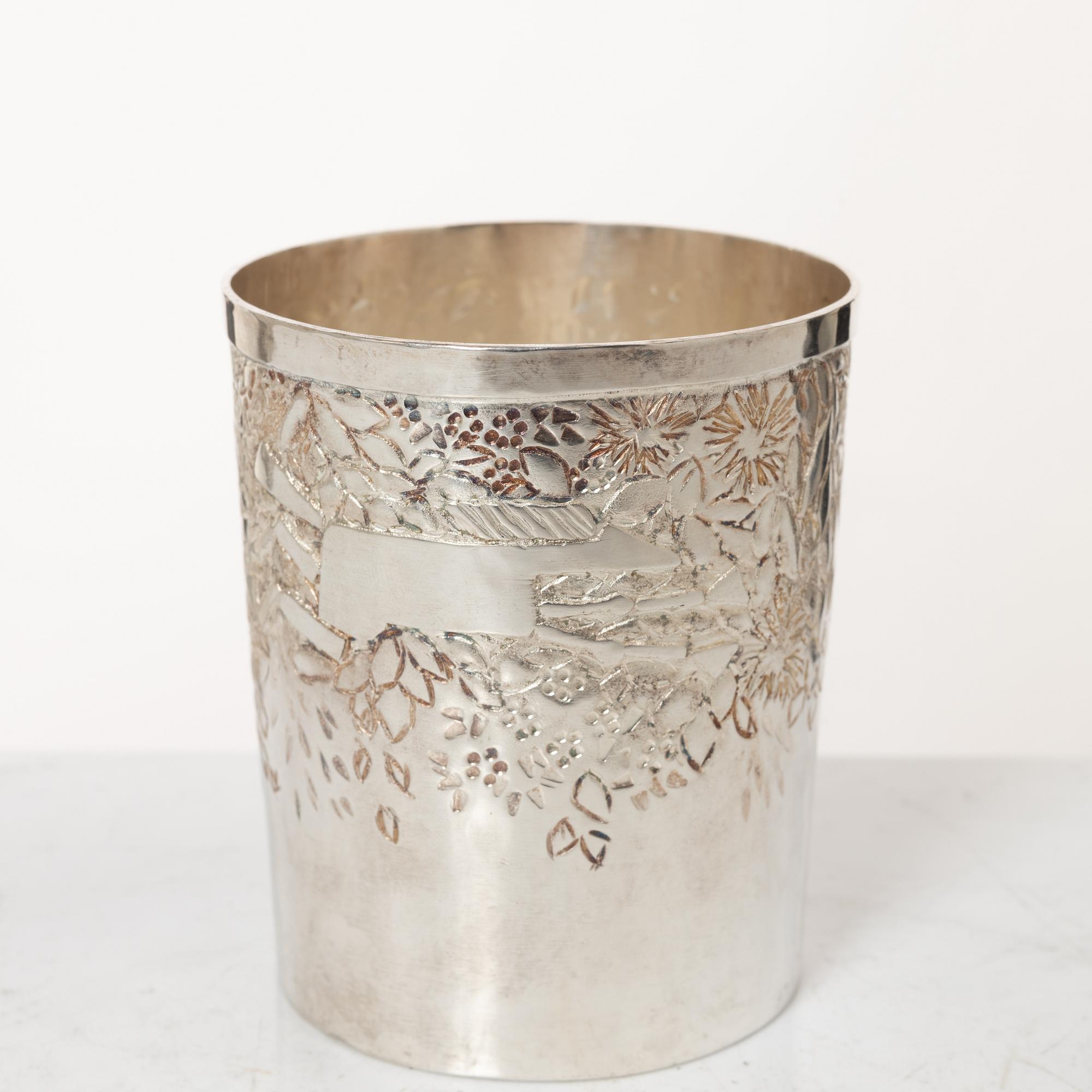 Lars Arby, bägare, sterling silver, Göteborg 1981.