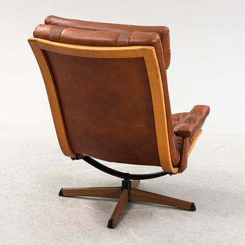 Fåtölj, Göte Möbler, Nässjö, 1970-tal.