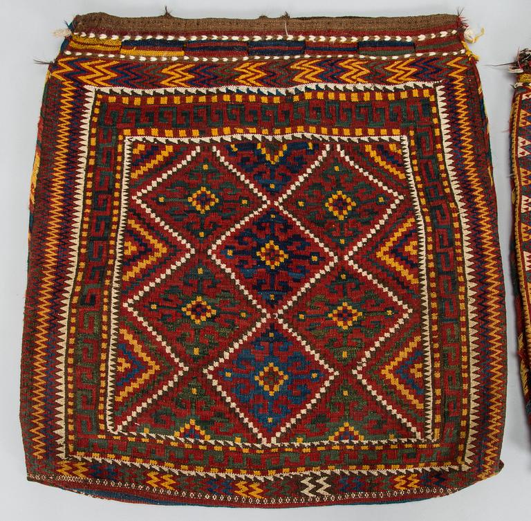 A pair of west persian saddel bags. Circa  150 x 80 cm.