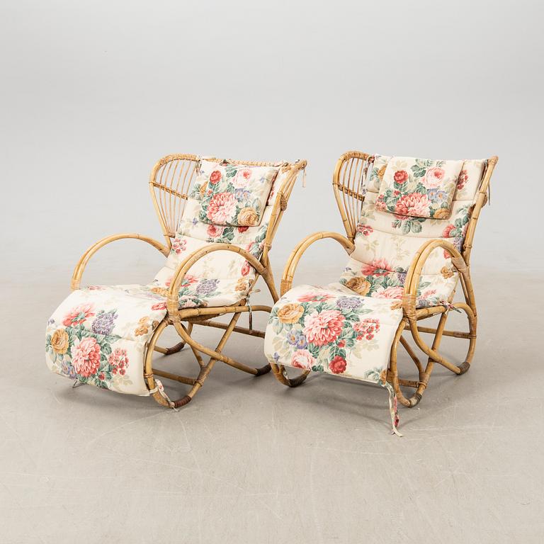 Trädgårdsfåtöljer ett par 1900-talets mitt/andra hälft.