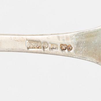 A Swedish silver cutlery set, "Tornedal", with a case, mark of CO Persson AB, Haparanda, some 1966 (106 pieces).