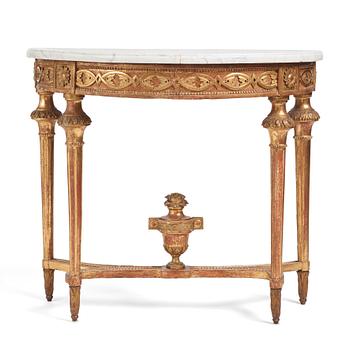 A Gustavian console table.