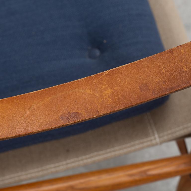 Kaare Klint, fåtöljer, ett par, "Safari Chair", Rud. Rasmussen, Danmark.