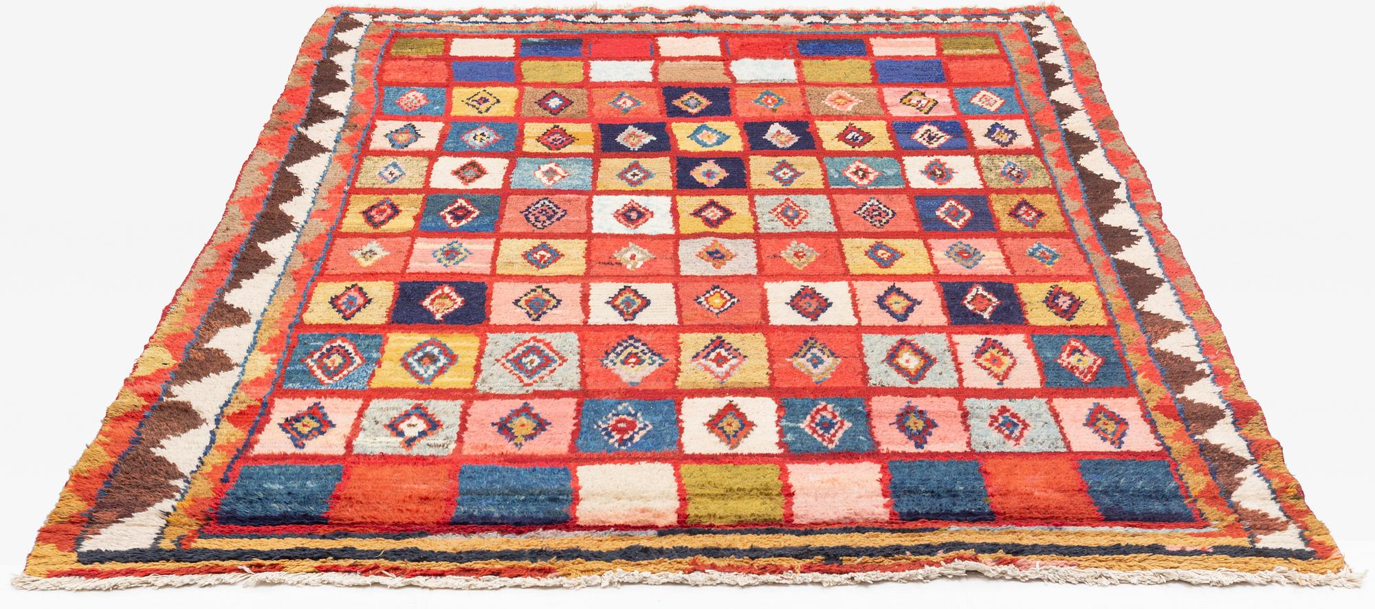 Matta, semiantik Chahar Mahal/Bakhtiari Khershak, ca 276 x 179-195 cm.