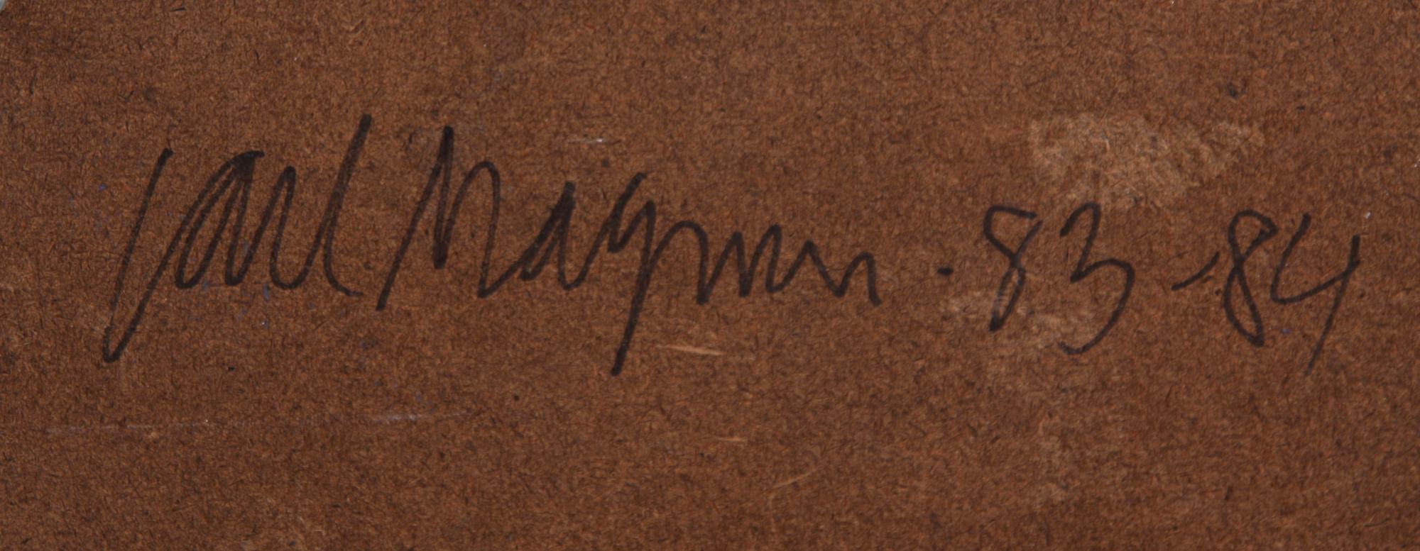 CARL MAGNUS, olja på duk, sign o dat a tergo 83-84.