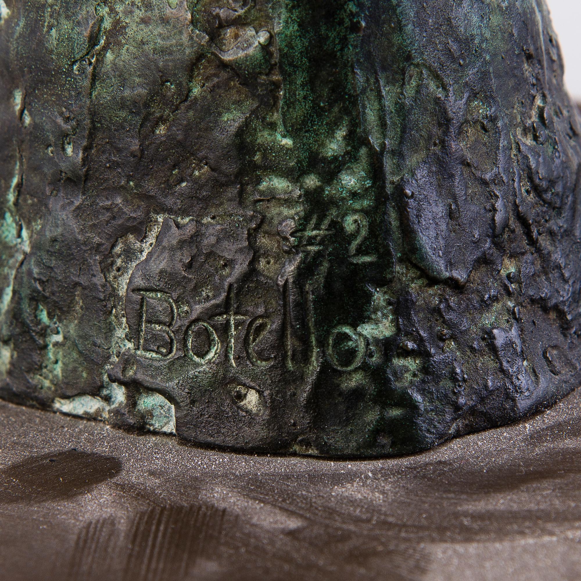 Angel Botello, ANGEL BOTELLO, a bronze sculpture signed #2 Botello.