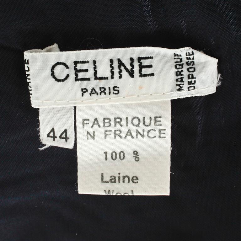 CÉLINE, a blue wool blend skirt.