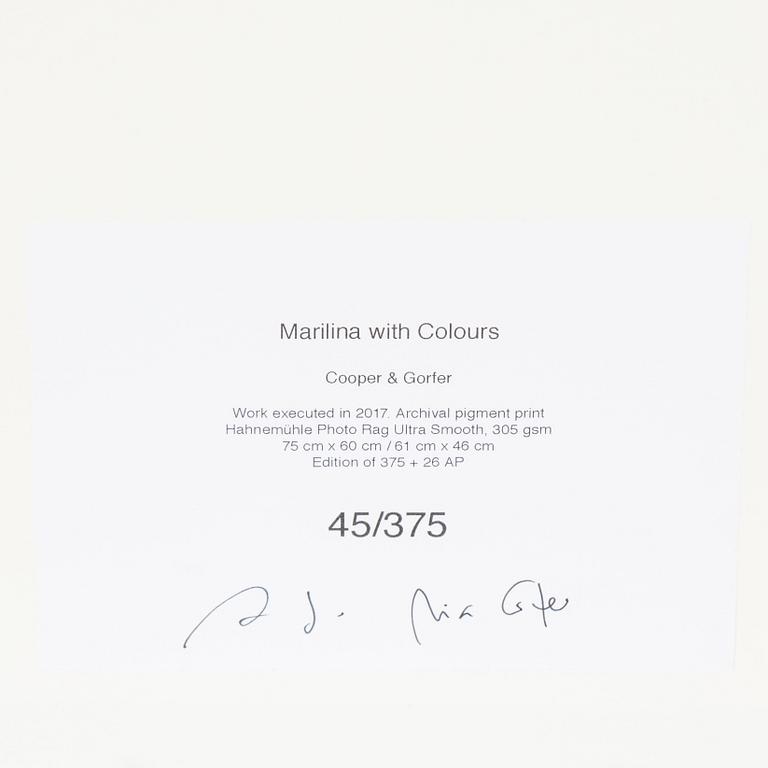 Cooper & Gorfer, "Marilina with Colours".