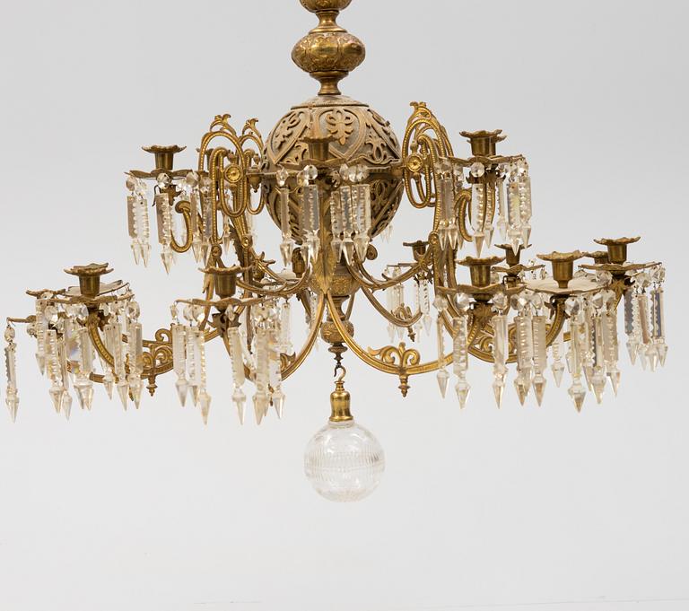 A chandelier from around the year 1900.