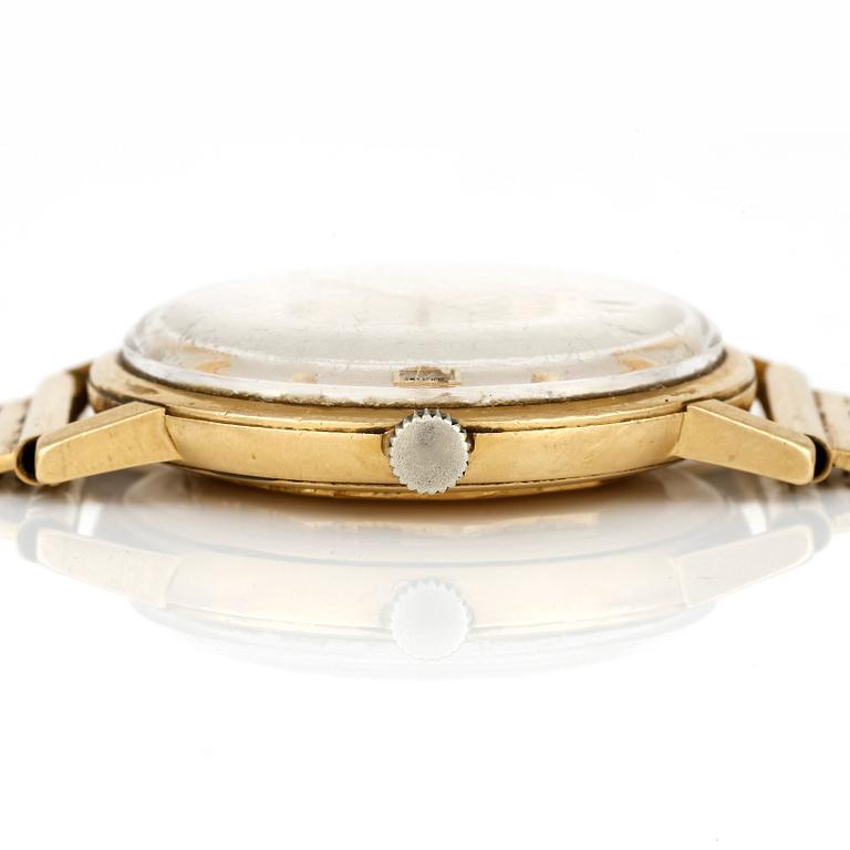 ARMBANDSUR, 18 k guld. Cortebert. Totalvikt ca 75 g.