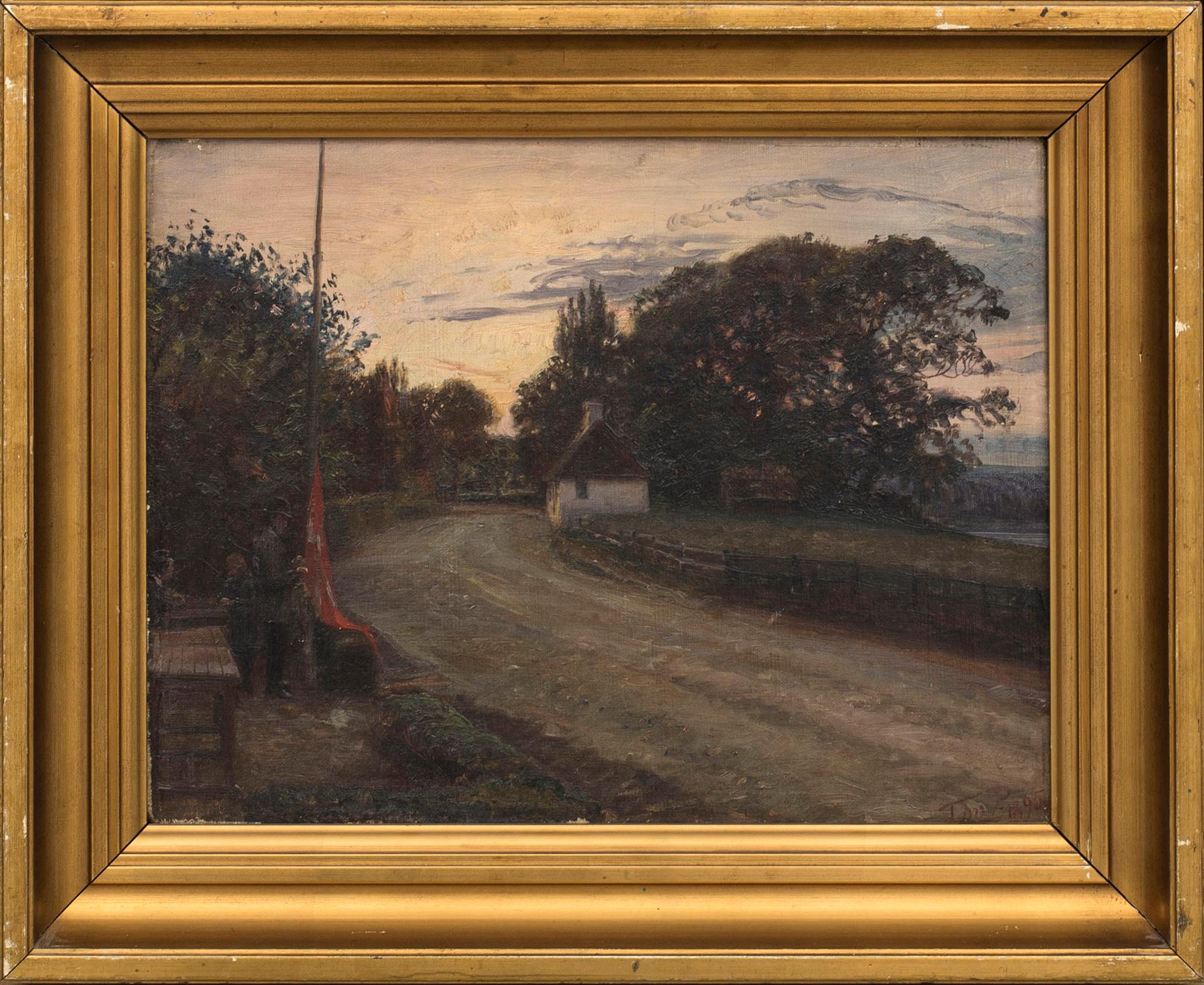 TOM PETERSEN, oil on canvas signed and dated 1895.