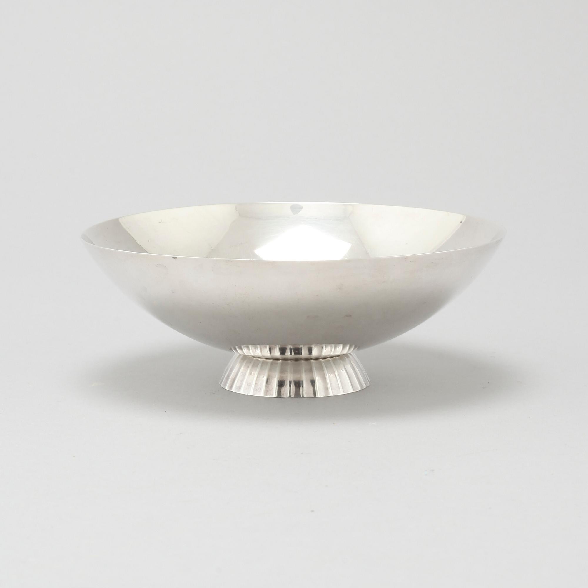 SIGVARD BERNADOTTE, skål, sterling silver, Georg Jensen, Danmark, omkring 1900-talets mitt.