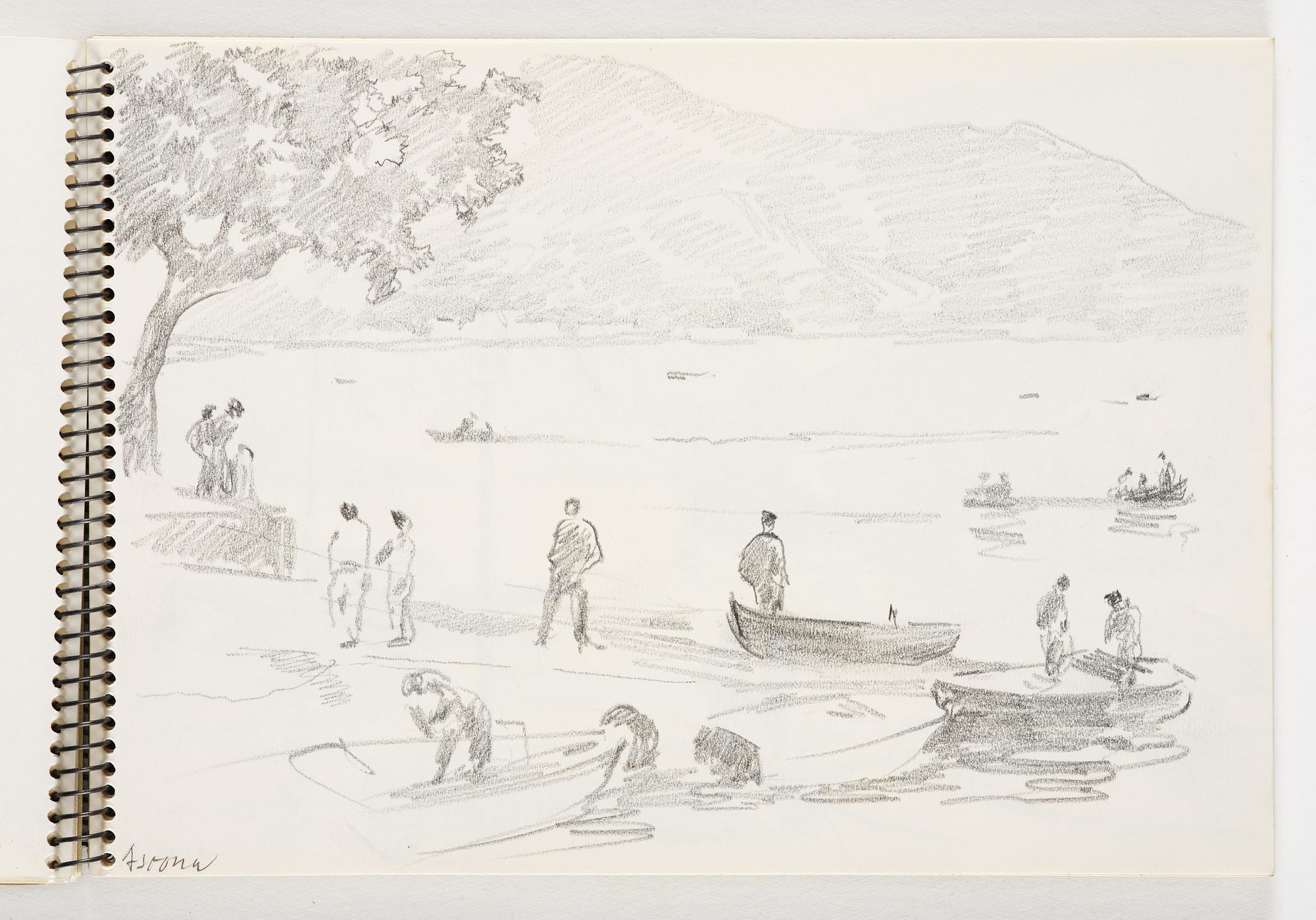 Lotte Laserstein, 4 skissböcker med blyertsteckningar.