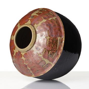 Hertha Bengtson, vase, unique, stoneware, Rörstrand Atelier, 1964.