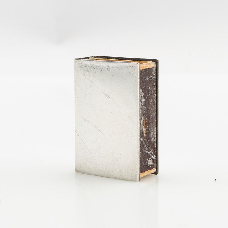 Wiwen Nilsson, Case of sterling silver for a matchbox, Lund 1959.