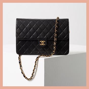 VÄSKA, "Flap bag", Chanel, 1994-96.